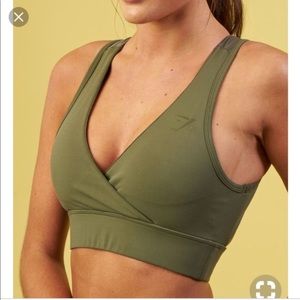 Nikki B Blackketter Green Sports Bra